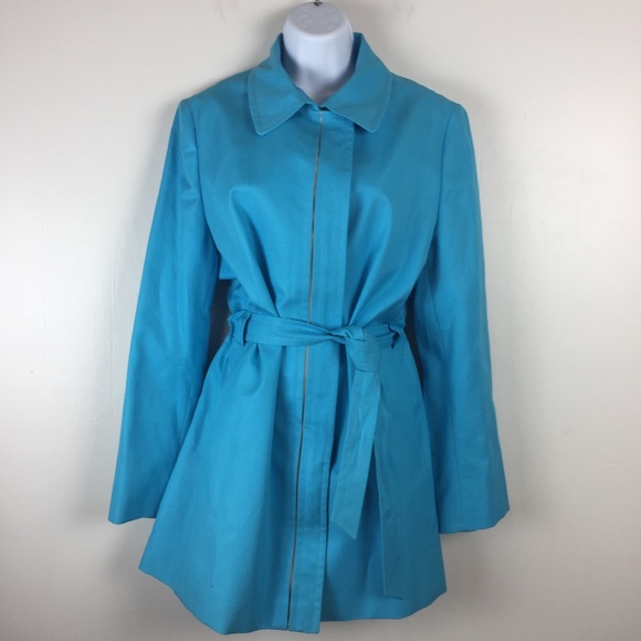 Louis Feraud Contraire Trench Coat Womans Size 6 U - Picture 1 of 8